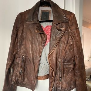 Brown Leather Mauritius Jacket